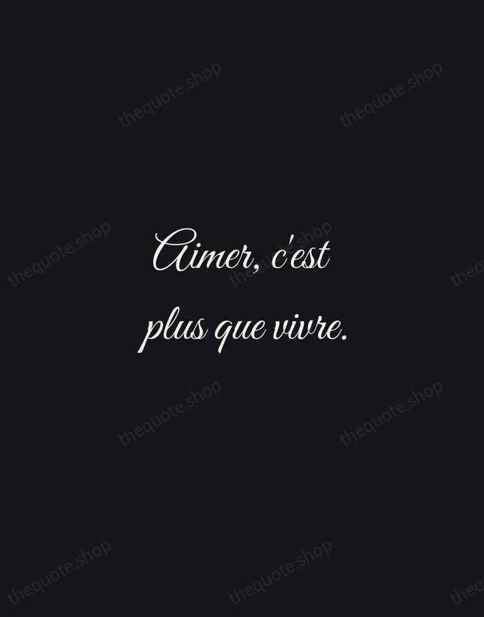 Aimer, c'est plus que vivre. — Victor Hugo — Night Script