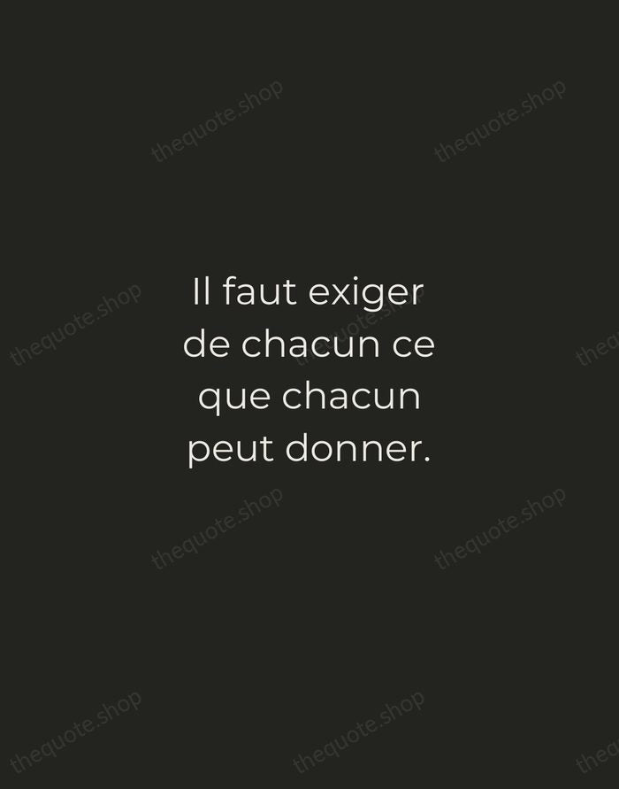 Il faut exiger de chacun ce que chacun peut donner. — Antoine de Saint-Exupéry — Tracked Caps Unsigned