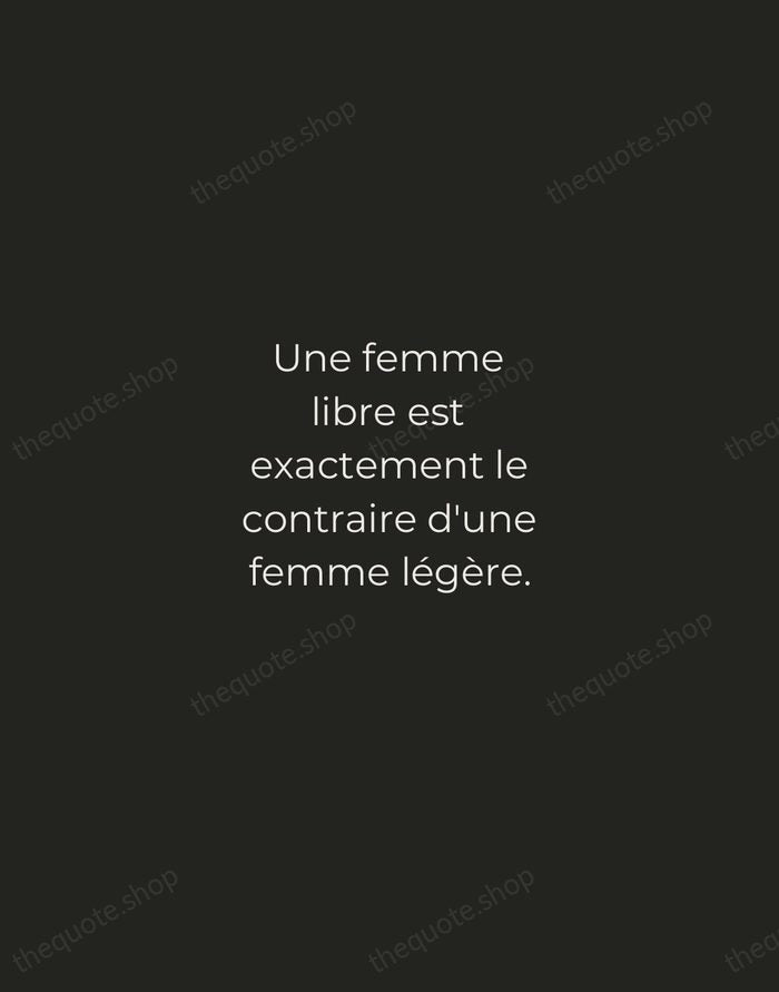 Une femme libre est exactement le contraire d'une femme légère. — Simone de Beauvoir — Tracked Caps Unsigned