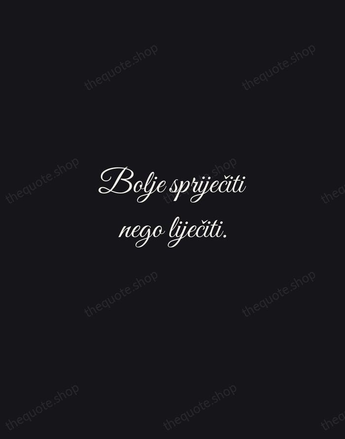 Bolje spriječiti nego liječiti. — Croatian Proverb — Night Script