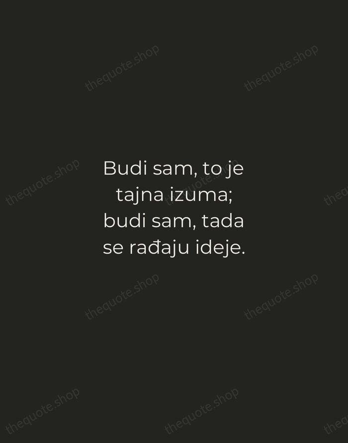 Budi sam, to je tajna izuma; budi sam, tada se rađaju ideje. — Nikola Tesla — Tracked Caps Unsigned