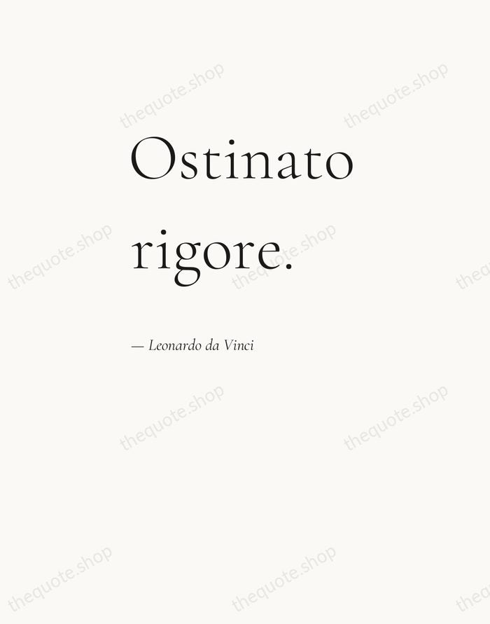 Ostinato rigore. — Leonardo da Vinci — Editorial Left Serif