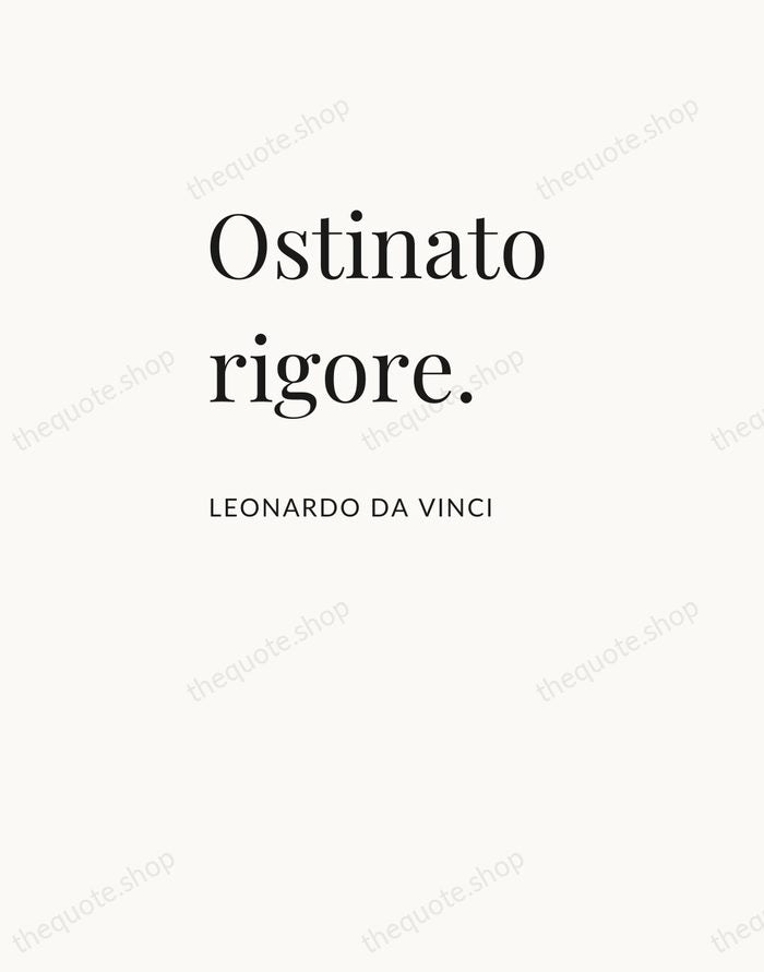 Ostinato rigore. — Leonardo da Vinci — Asymmetric Left