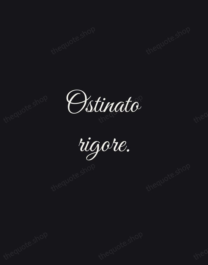 Ostinato rigore. — Leonardo da Vinci — Night Script