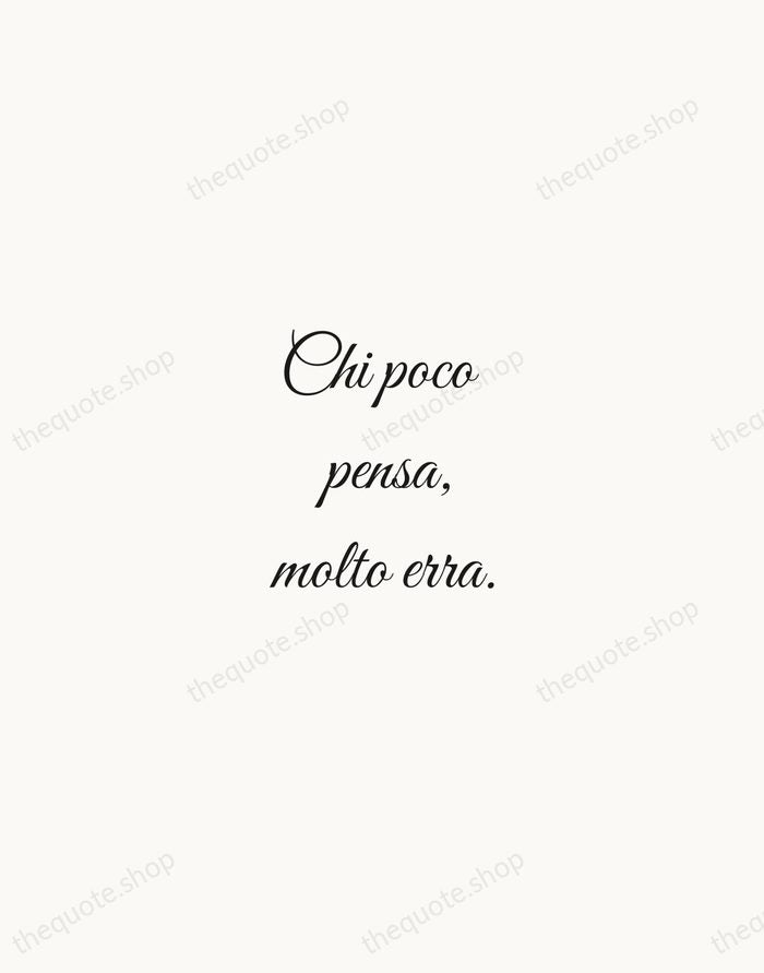 Chi poco pensa, molto erra. — Leonardo da Vinci — Script Whisper