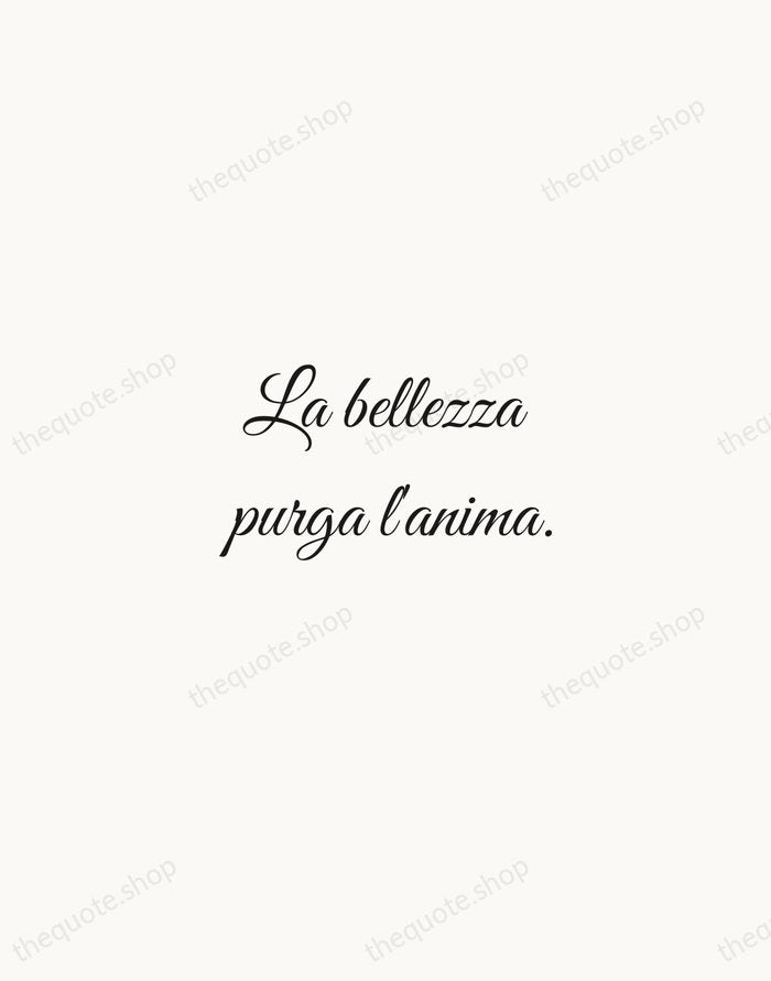 La bellezza purga l'anima. — Michelangelo Buonarroti — Script Whisper