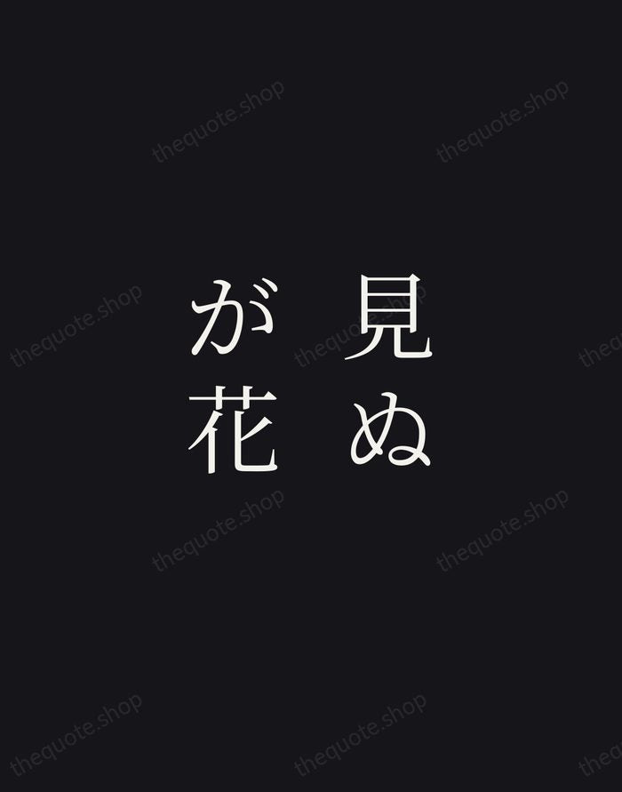 見ぬが花 — Japanese Proverb — Night Script