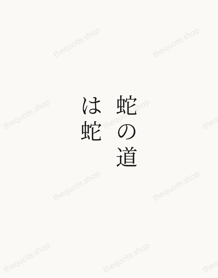 蛇の道は蛇 — Japanese Proverb — Script Whisper