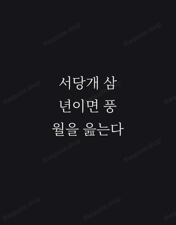 서당개 삼 년이면 풍월을 읊는다 — Korean Proverb — Night Script