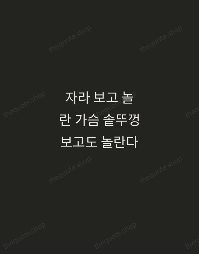 자라 보고 놀란 가슴 솥뚜껑 보고도 놀란다 — Korean Proverb — Tracked Caps Unsigned