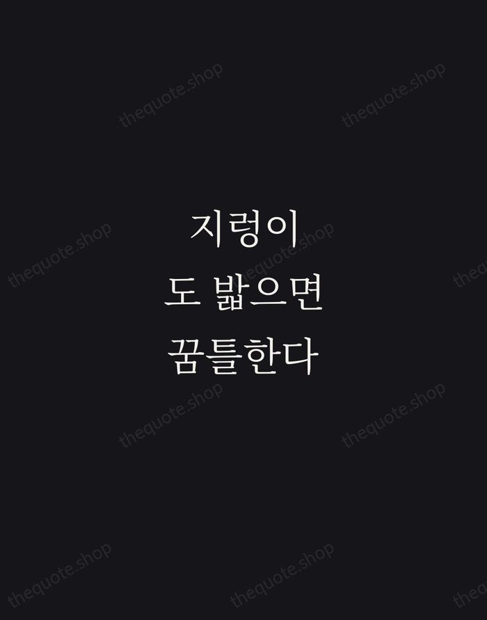 지렁이도 밟으면 꿈틀한다 — Korean Proverb — Night Script