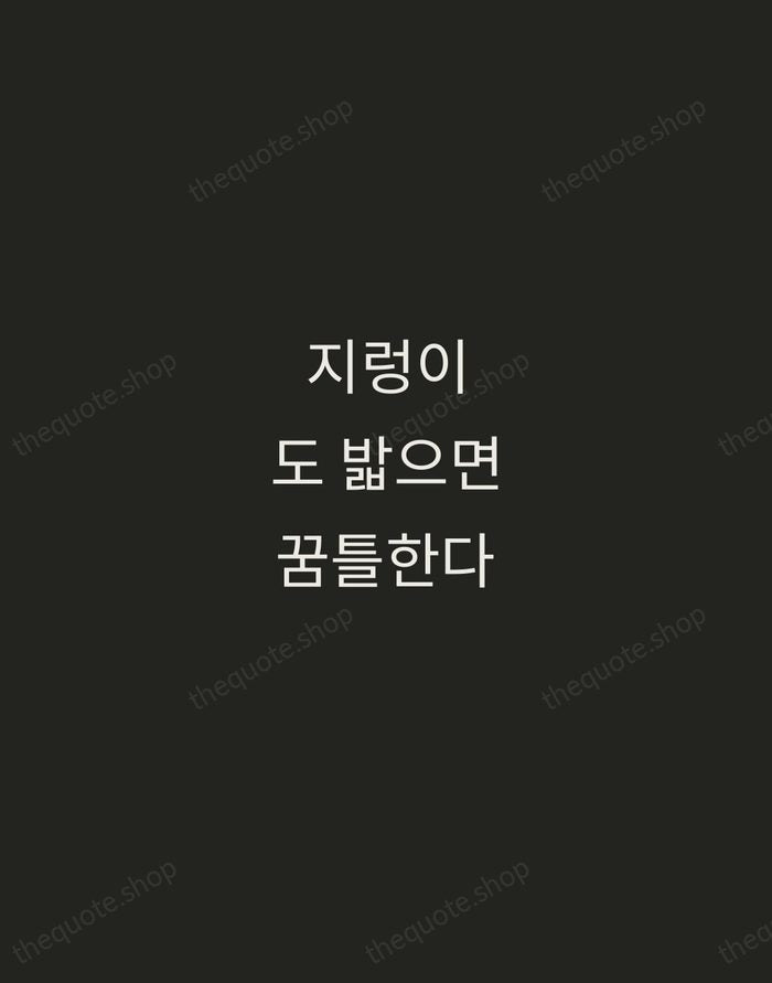 지렁이도 밟으면 꿈틀한다 — Korean Proverb — Tracked Caps Unsigned