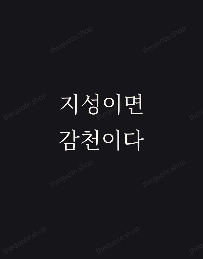 지성이면 감천이다 — Korean Proverb — Night Script
