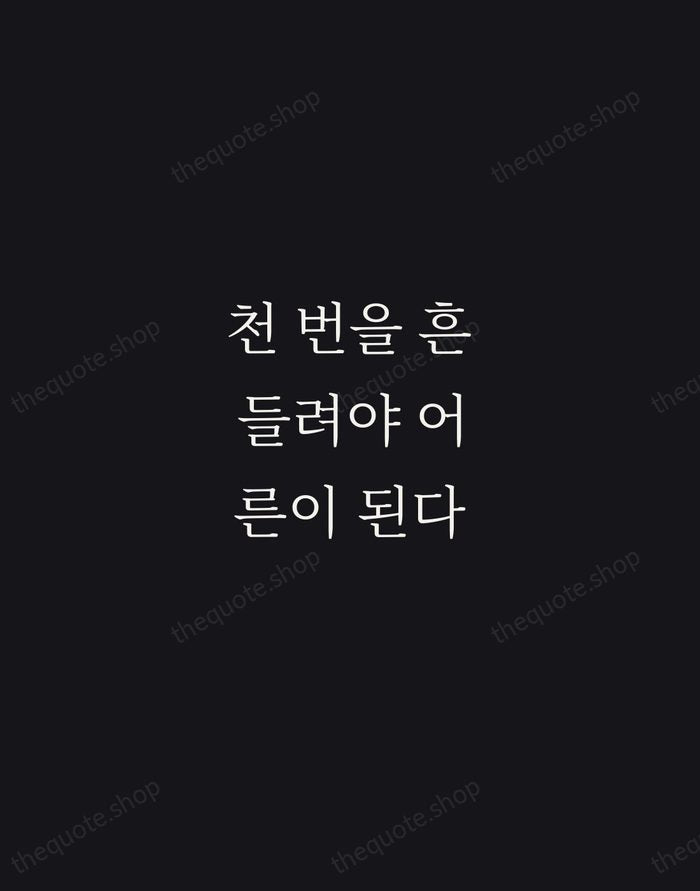 천 번을 흔들려야 어른이 된다 — Kim Ran-do — Night Script