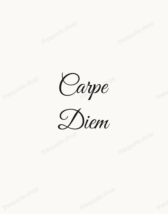 Carpe Diem — Horace — Script Whisper