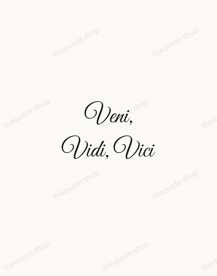Veni, Vidi, Vici — Julius Caesar — Script Whisper