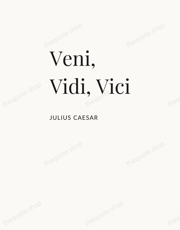 Veni, Vidi, Vici — Julius Caesar — Asymmetric Left