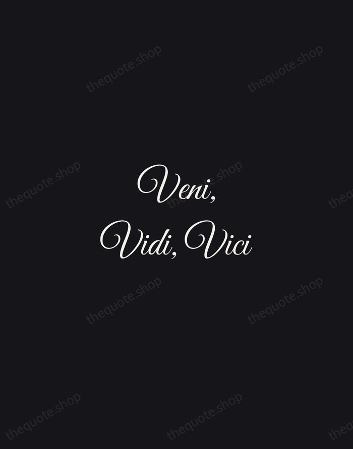 Veni, Vidi, Vici — Julius Caesar — Night Script