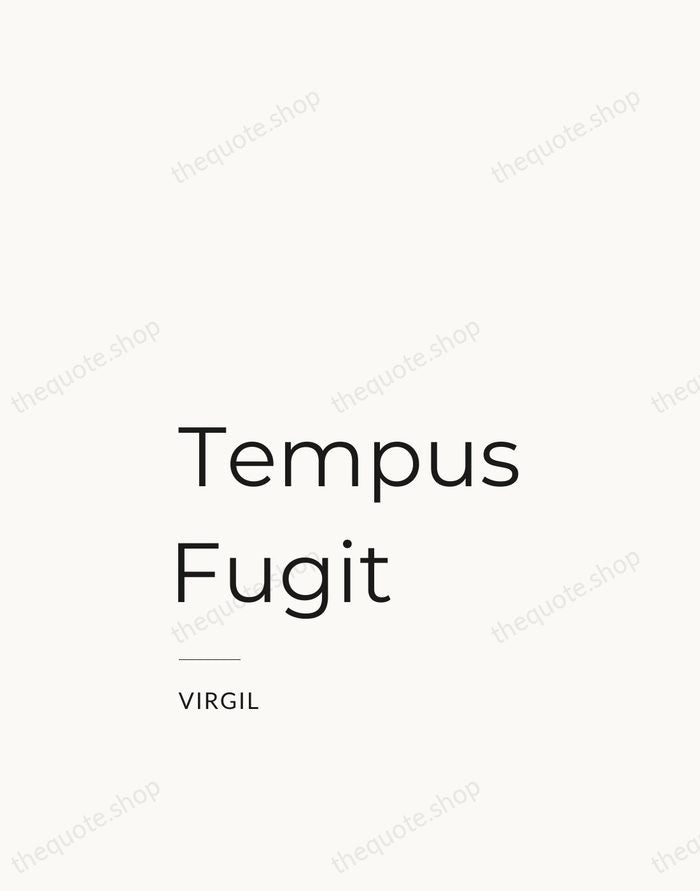 Tempus Fugit — Virgil — Studio Left
