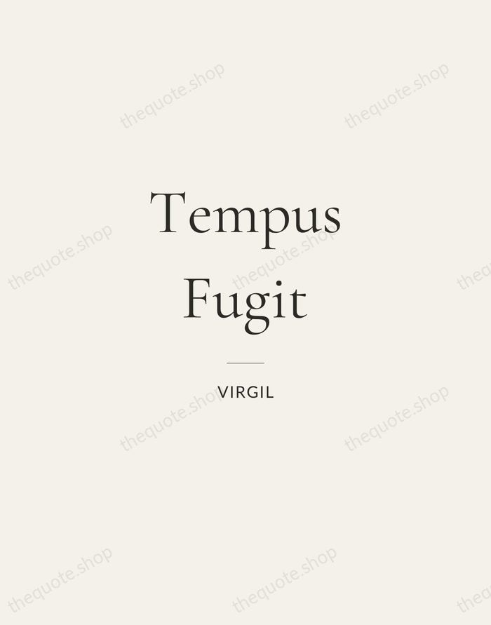 Tempus Fugit — Virgil — Gallery Rule