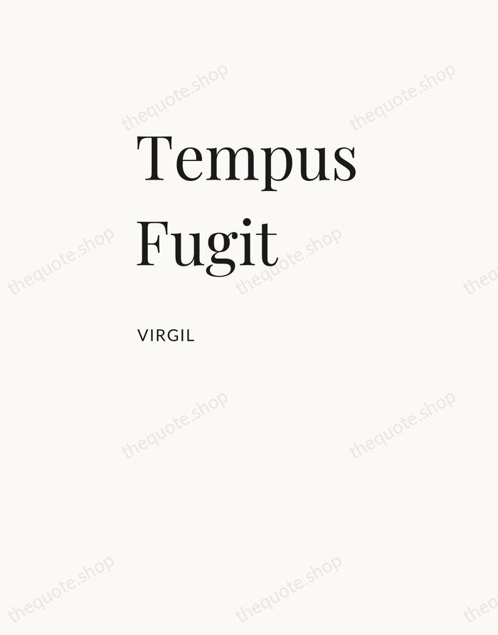Tempus Fugit — Virgil — Asymmetric Left