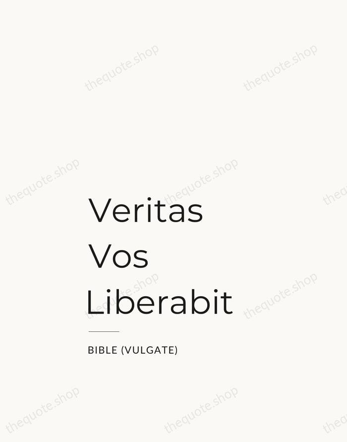 Veritas Vos Liberabit — Bible (Vulgate) — Studio Left
