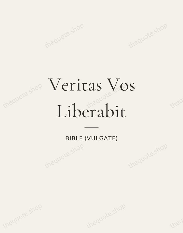 Veritas Vos Liberabit — Bible (Vulgate) — Gallery Rule