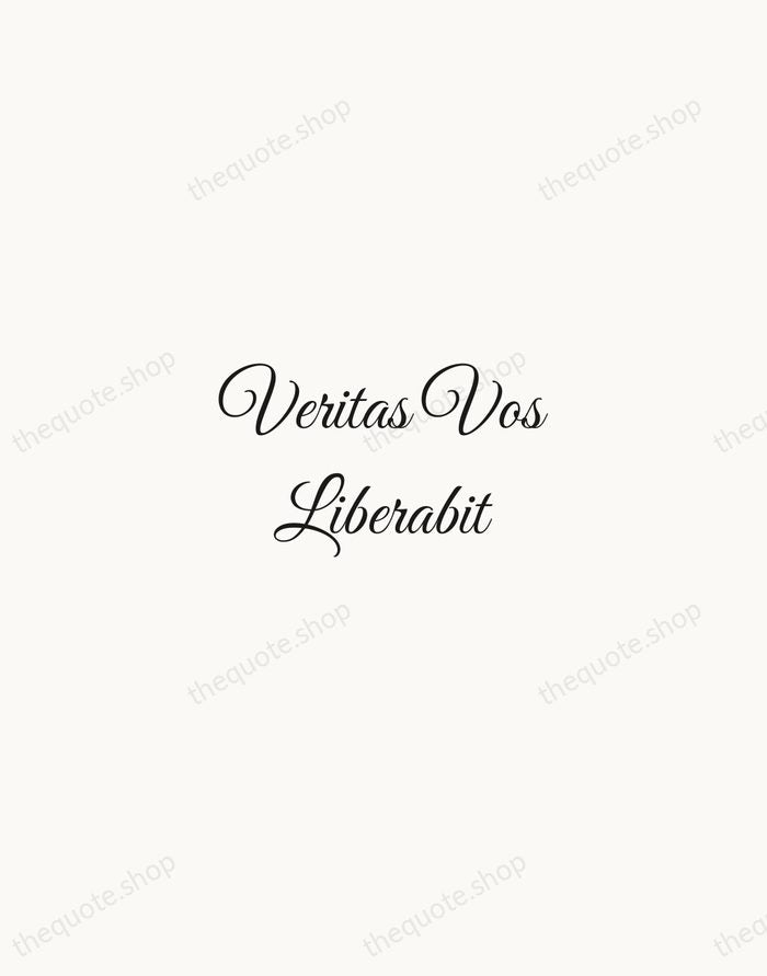 Veritas Vos Liberabit — Bible (Vulgate) — Script Whisper