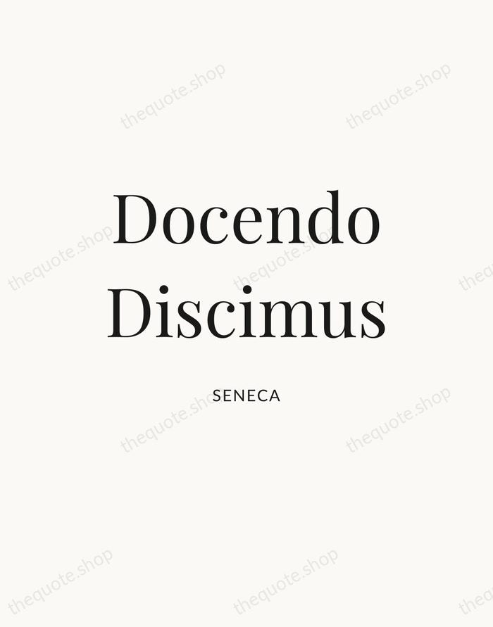 Docendo Discimus — Seneca — Statement Serif