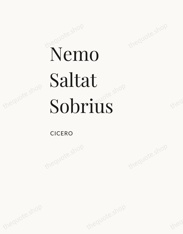 Nemo Saltat Sobrius — Cicero — Asymmetric Left