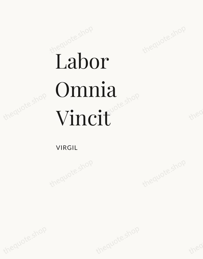 Labor Omnia Vincit — Virgil — Asymmetric Left