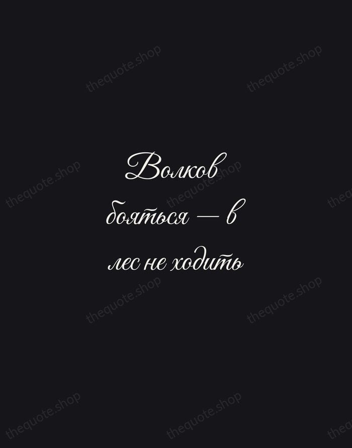 Волков бояться — в лес не ходить — Russian Proverb — Night Script