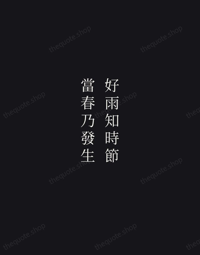 好雨知時節，當春乃發生 — Du Fu — Night Script