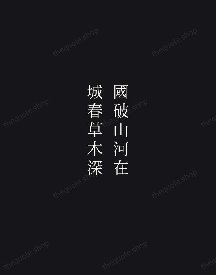 國破山河在，城春草木深 — Du Fu — Night Script